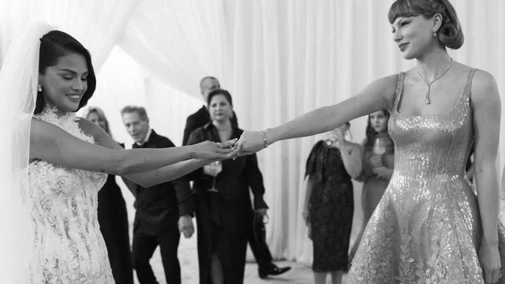 taylor swift at selena gomez wedding